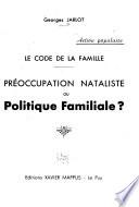 Le code de la famille