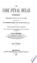 Le code pénal belge interprété
