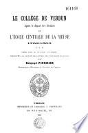 Le collège de Verdun après le départ des jésuites et l'école centrale de la Meuse