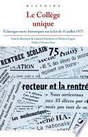 Le collège unique