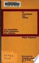 Le combattant non violent