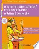 Le commentaire composé et la dissertation en lettres à l'université