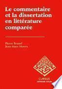 Le commentaire et la dissertation en littérature comparée