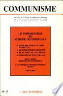 Le Communisme en Europe Occidentale