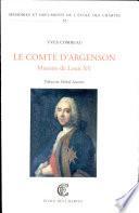 Le comte d'Argenson, 1696-1764