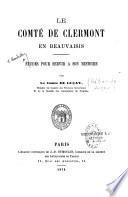 Le comté de Clermont en Beauvaisis