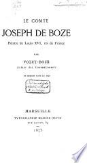 Le comte de Joseph de Boze