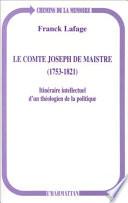 Le comte Joseph de Maistre (1753-1821)
