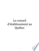 Le conseil d'établissement au Québec