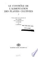 Le Contrôle de L'alimentation Des Plantes Cultivées