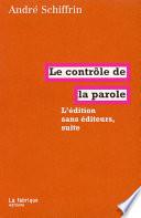 Le contrôle de la parole