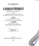 Le contrôleur de l'enregistrement