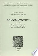 Le Conventum (vers 1030)