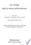 Le corps dans les cultures méditerranéennes