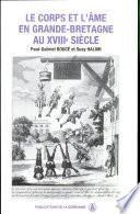 Le Corps et l'âme en Grande Bretagne au XVIIIe siècle