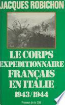 Le Corps expéditionnaire français en Italie (1943-1944)