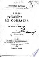 Le corsaire. Lara. Le siège de Corinthe