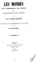 Le Cosmos; revue des sciences et de leurs applications
