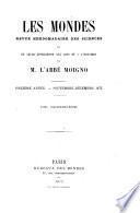 Le Cosmos; revue des sciences et de leurs applications