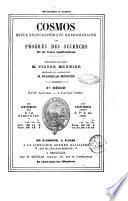 Le cosmos revue encyclopedique hebdomadaire des progres des sciences et de leurs applications aux arts et a l'industrie