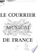 Le Courrier musical de France