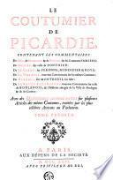Le coutumier de Picardie