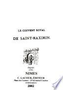 Le couvent royal de Saint-Maximin
