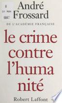 Le crime contre l'humanité
