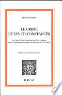 Le crime et ses circonstances