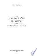 Le critique, l'art et l'histoire