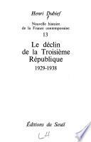 Le déclin de la Troisième République