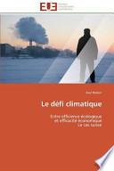 Le défi climatique