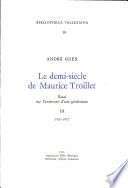 Le demi-siecle de Maurice Troillet