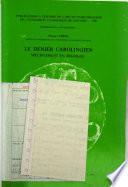Le denier carolingien