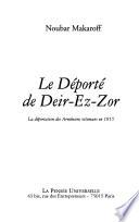 Le déporté de Deir-Ez-Zor