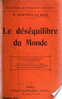 Le déséquilibre du monde