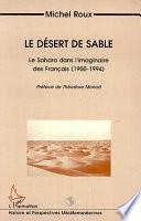 Le désert de sable
