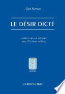 Le désir dicté