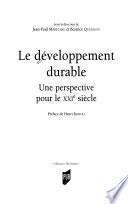 Le développement durable