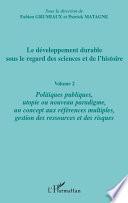 Le développement durable sous le regard des sciences et de l'histoire