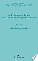 Le développement durable sous le regard des sciences et de l'histoire