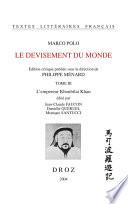 Le Devisement du monde