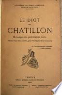 Le dict de Chatillon