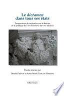 Le dictamen dans tous ses états