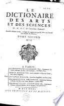 Le dictionaire des arts et des sciences