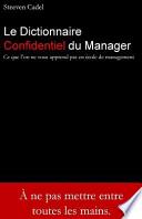 Le Dictionnaire Confidentiel Du Manager