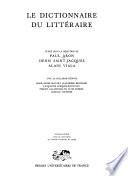 Le dictionnaire du littéraire