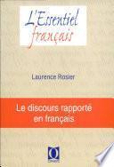 Le discours rapporté en français
