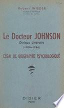 Le Docteur Johnson, critique littéraire, 1709-1784