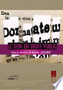 Le don en droit public